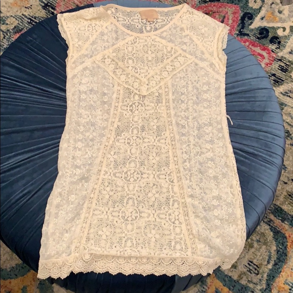 Crocheted lace dress